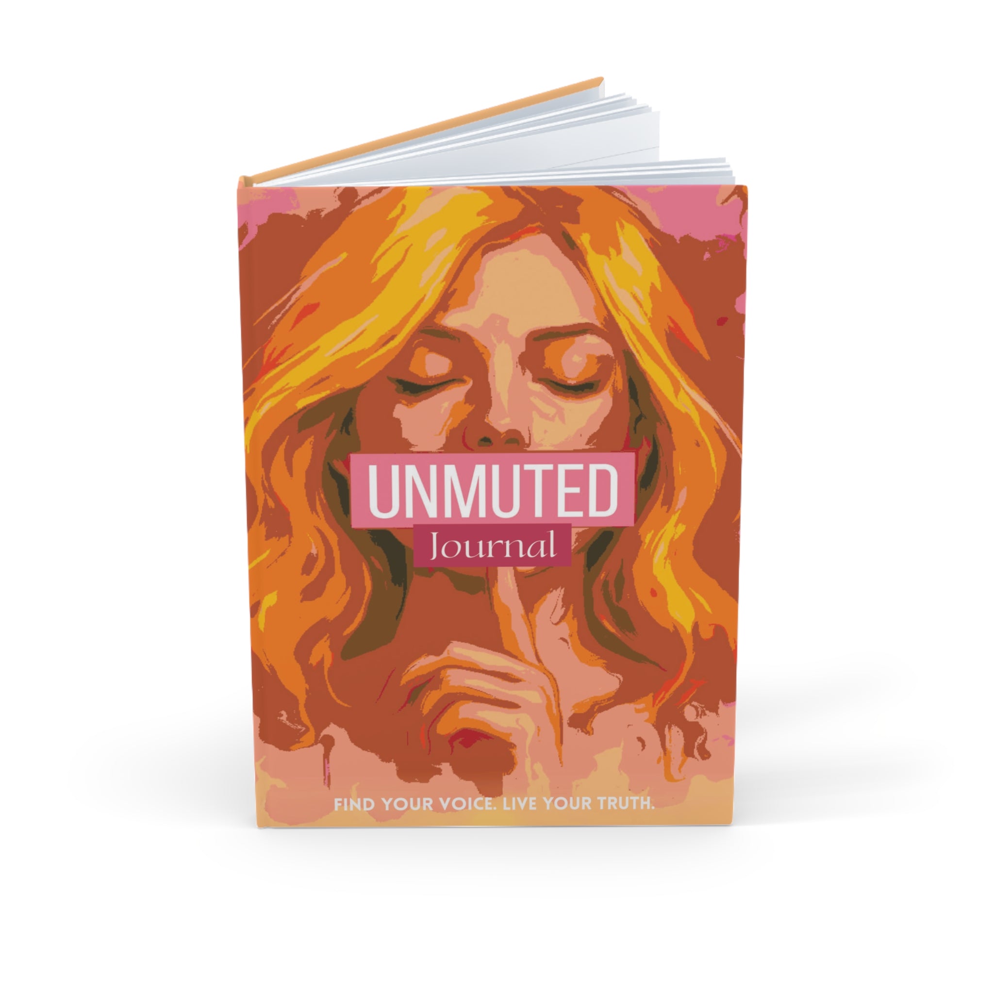 UNMUTED Hardcover Journal — Empowerment Guided A5 Notebook